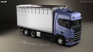 Scania R500 Highline Box Truck 2016 3D Model By 3Dmodels