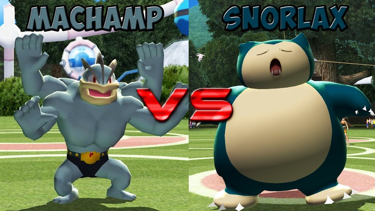 Pokemon battle revolution - Machamp vs Snorlax
