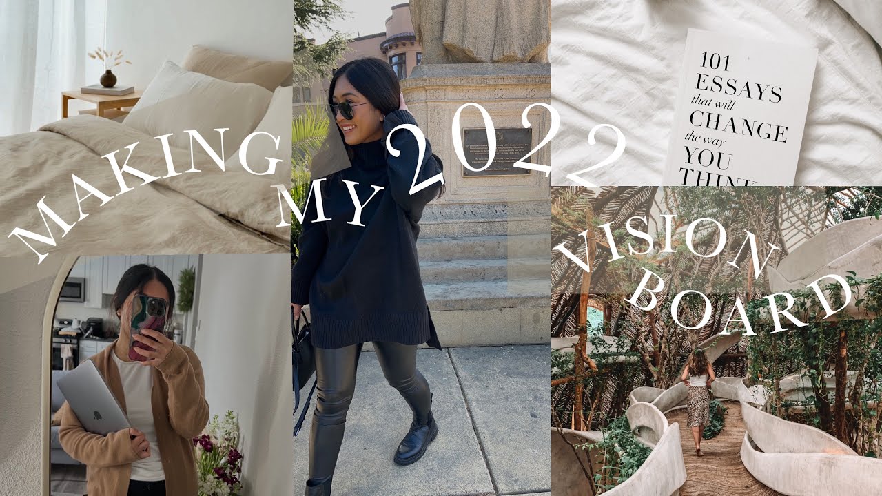 Create My 2022 Vision Board With Me! | Using Canva | Inspired by 