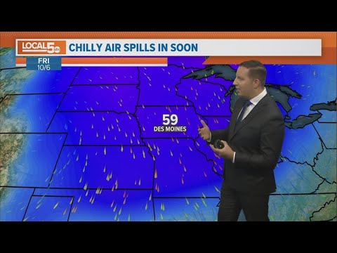 Iowa weather update: One more summer-like day before cooler air spills ...