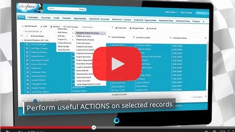 ActionGrid™ - Actionable Salesforce List Views
