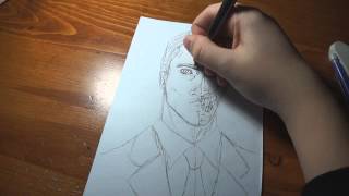 drawing two face