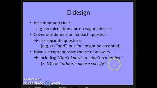 Questionnaire design 1 | FYP
