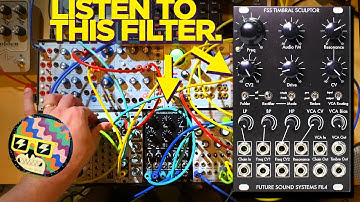 The FIL4 Timbral Sculptor eurorack "filter" is bananas.