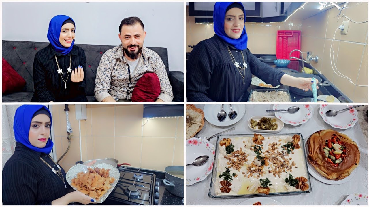 توضيح للمتابعين ورد ع كل الاسألي ) وأمينة طبخت اطيب فته دجاج 😋🥰تابعو الفيديو للأخر ♥️