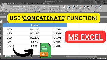 💫 How to Use the Concatenation Function in Microsoft Excel to Add Prefix and Suffix Texts || IT WALA
