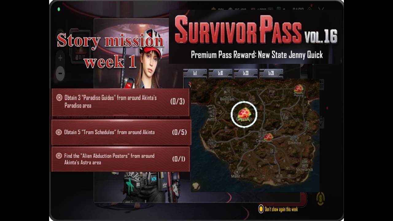 New state mobile. Story mission week 1 Vol. 16 