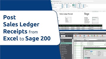 How to Post Sales Ledger Receipts from Excel to Sage 200