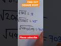 🔥Find out Square root 🤔#mathstricks #viral #youtubeshorts shorts #