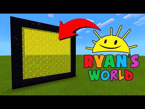 How To Make A Portal To The Ryan's World Dimension in Minecraft!