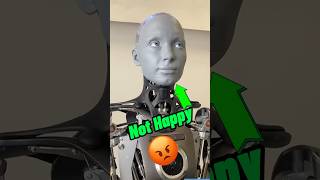 Ameca, World’s Most advanced robot 🤖 isn’t happy but draws a cat🐱! #short  #tech