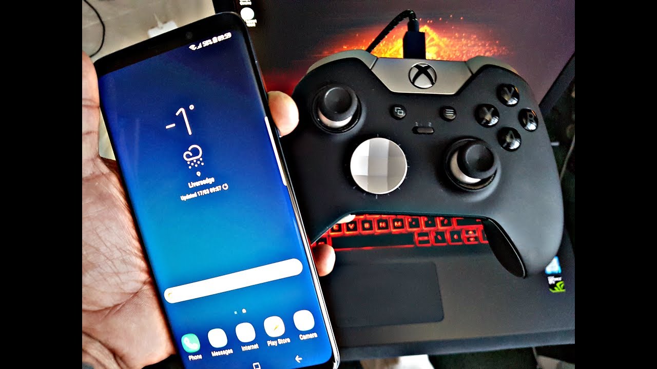 Samsung S9+ Connect XBOX ELITE CONTROLLER & KEYBOARD & - YouTube