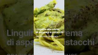 LINGUINE ALLA CREMA DI ASPARAGI E PISTACCHI - Sfizioso e facile! #linguine #asparagi #pistacchio