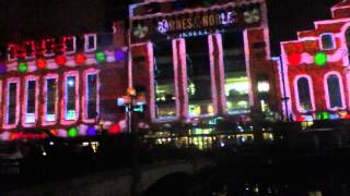 Baltimore Inner Harbor Christmas Light Show 2013