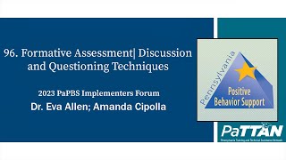 96. Formative Assessment| Discussion and Questioning Techniques | PBIS 2023