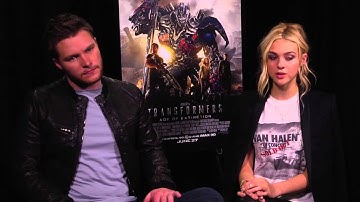Transformers: Age of Extinction Interview With Jack Reynor And Nicola Peltz [HD]