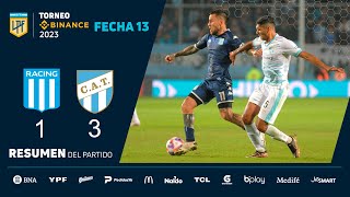 #TorneoBinance 2023 | Fecha 13 | resumen de Racing - Atlético Tucumán