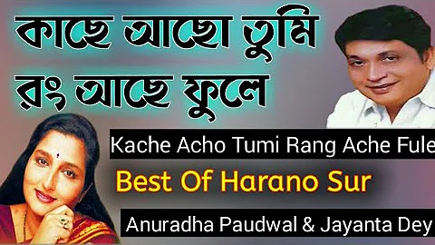 💓 Kache Acho Tumi Rang Ache Fule | Anuradha Paudwal & Jayanta Dey Duet