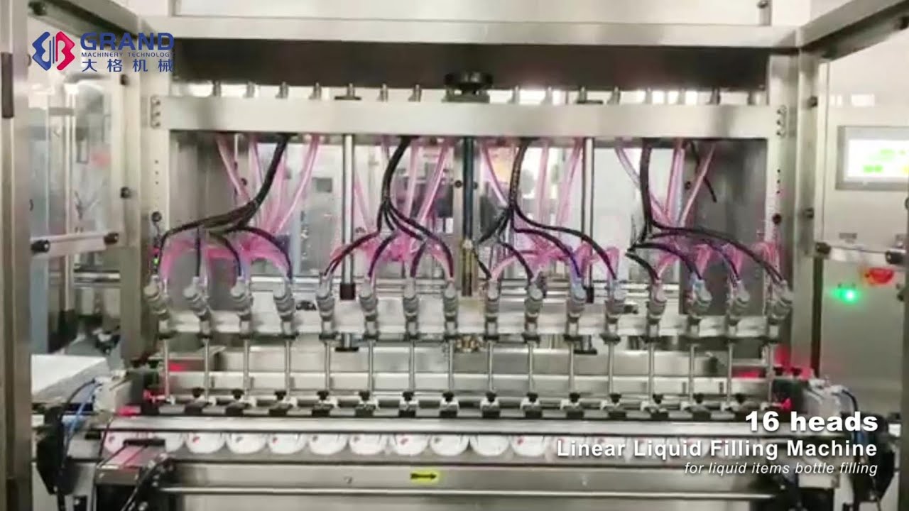 16 Head Linear Medicine Condiment Vinegar Bottle Liquid Filling Filler