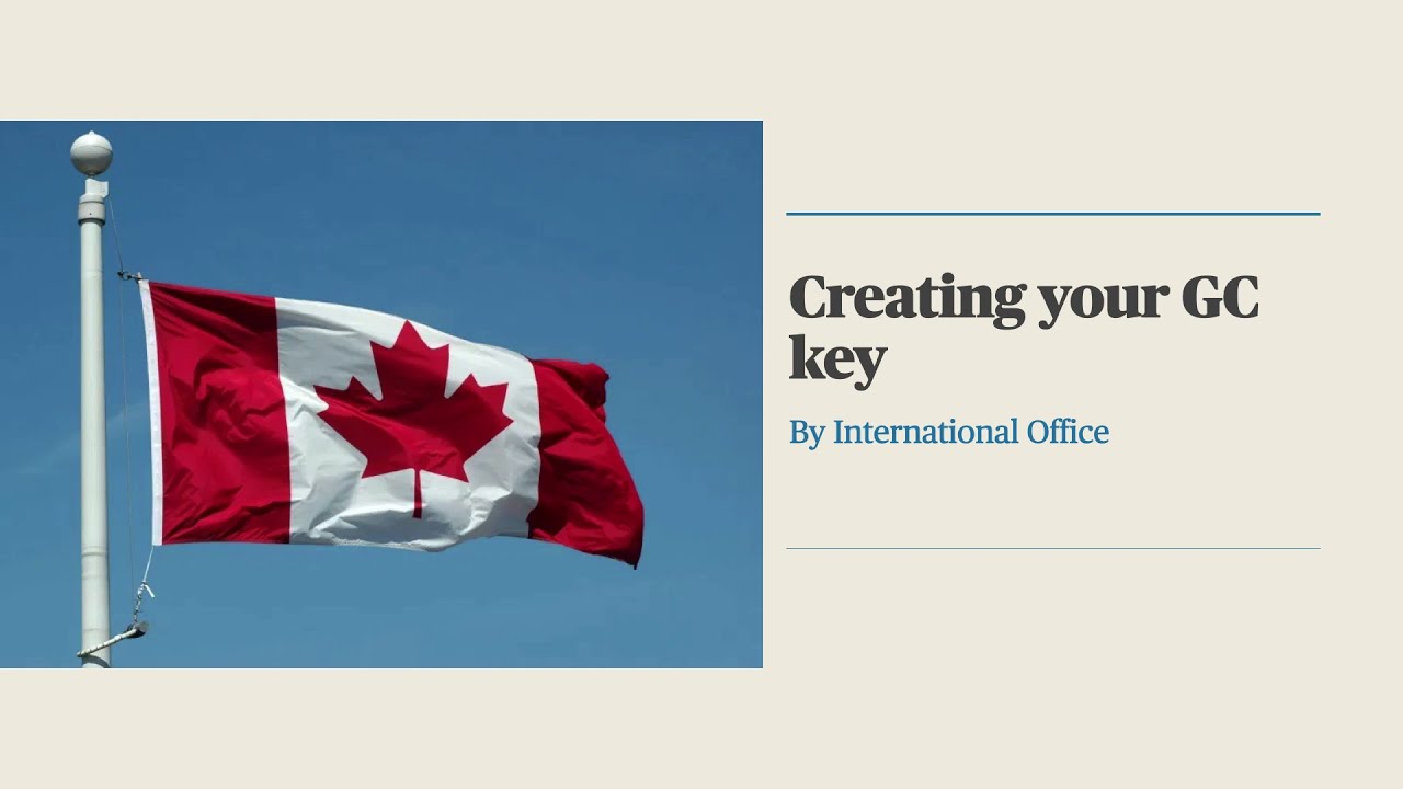 2-Creating your GC Key (07/06/2021) - YouTube