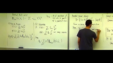 Lecture 19 . Hopf Algebras and Combinatorics (Federico Ardila)