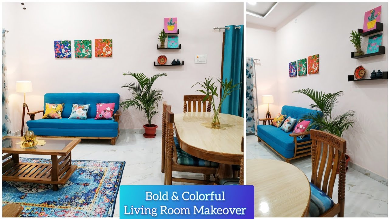 My In Law's Bold & Vibrant Living + Dining Room Makeover|| All About Lifestyle