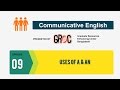 Grec communicative english  episode 09  uses  of  a    an