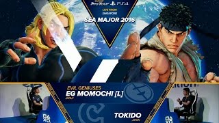 Momochi (Ken) vs Tokido (Ryu) - SEA Major 2016 - Top 8 - Grand Finals