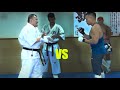Amateur mma fighter  bodybuilder vs kyokushin karate master