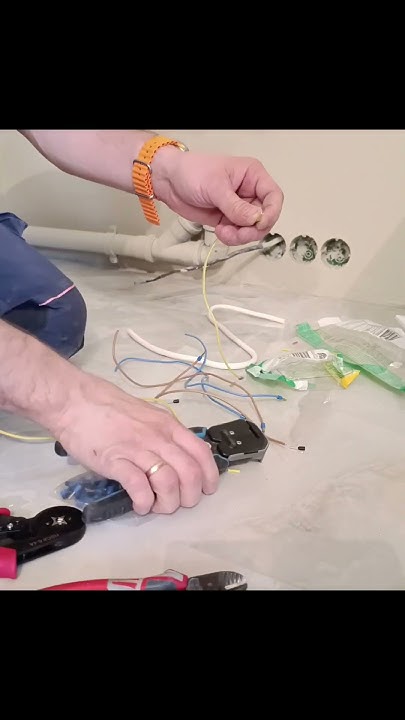 установка розеток под посудомоечную машину,измельчитель, фильтр для ...