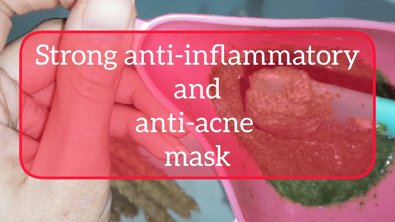 Strong anti inflammatory and anti acne mask - YouTube