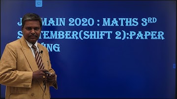 JEE Main 2020 September Maths Question Paper [3rd September Shift 2]| Shortcuts and Tricks