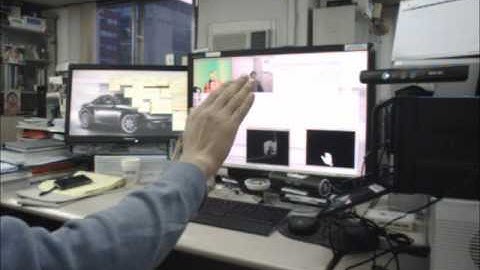 hand-tracking for mouse application with Kinect