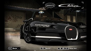 Add new car in Need for speed most wanted 2005 [Bugatti Chiron]
