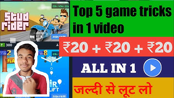 Top 5 game hack trick in MX player| New games hack in MX player| new bugs in MX player ||