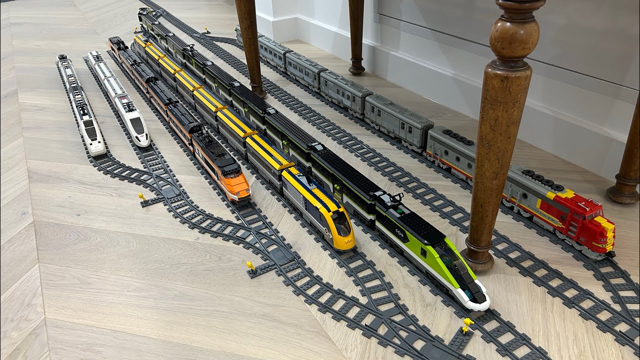 BIG Lego trains collection 4558 Metroliner 10233 Horizon 10020 Santa Fe 9V and RC