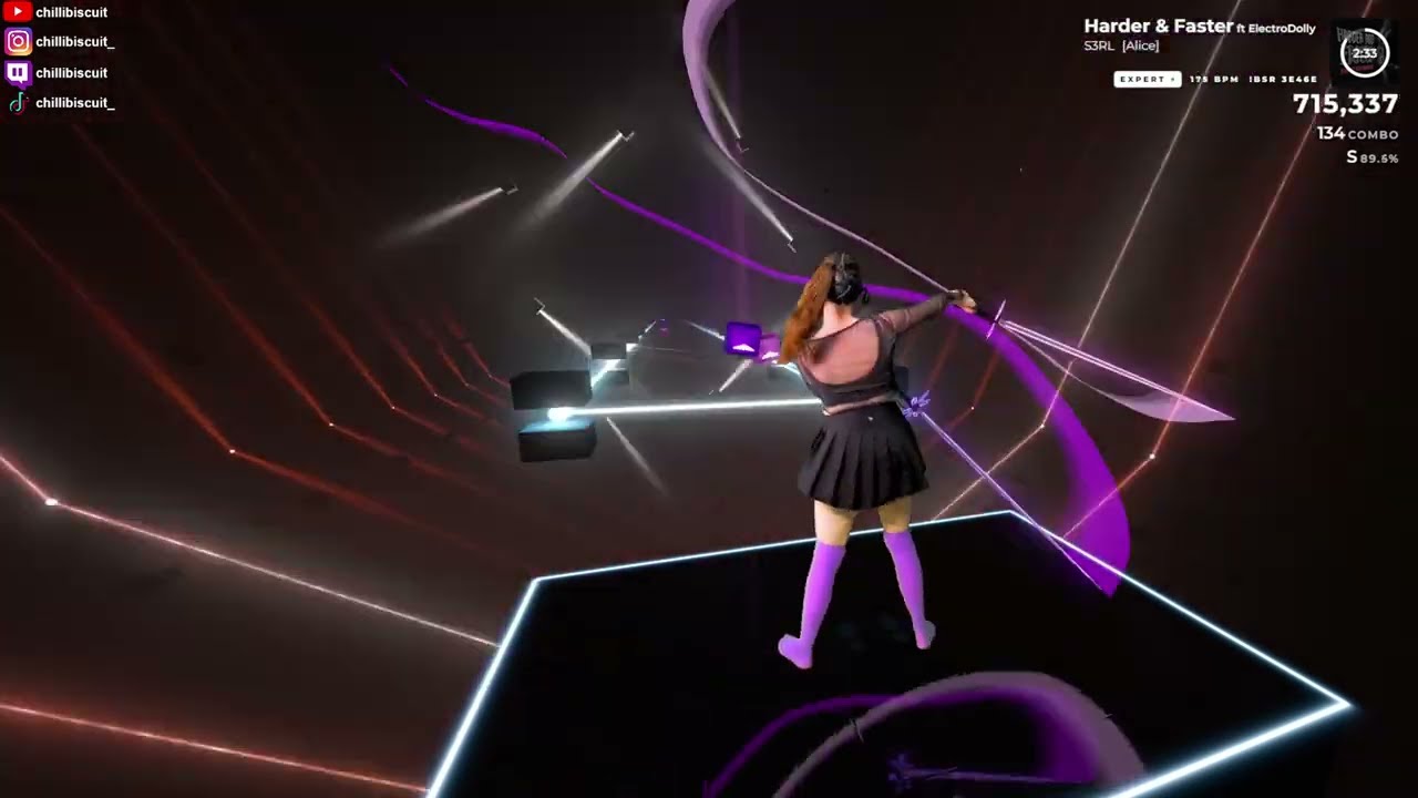 [Beat Saber] S3RL - Harder & Faster ft ElectroDolly