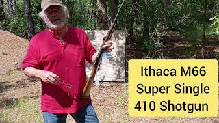 Shooting the Ithaca M66 Super Single 410 Shotgun