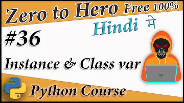 Class Variables & Instance Variables in Python (OOP) || Python Free tutorial #36 || Death Code