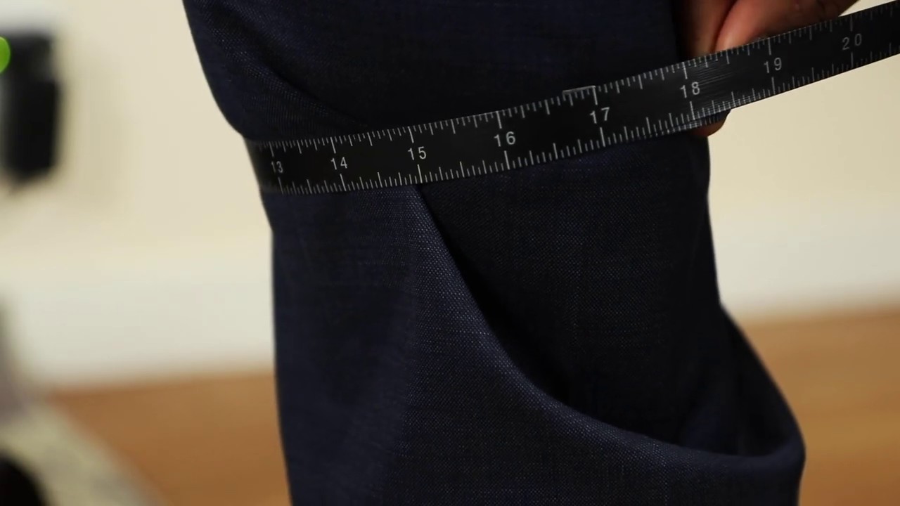 How to measure yourself for custom clothing - Knees - YouTube