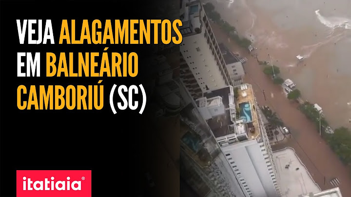 CHUVAS CAUSAM ALAGAMENTOS EM VÁRIOS PONTOS DE BALNEÁRIO CAMBORIÚ (SC)