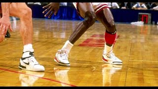 Michael Jordan wearing Fire Red Nike Air Jordan 3 (III) retrospective