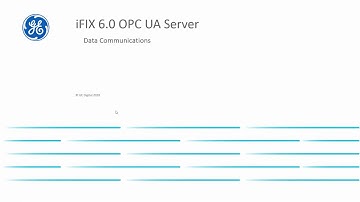 iFIX Demo: OPC UA Server Data Communications - Part 1