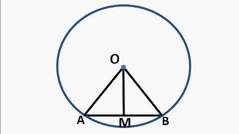 Maths - Perpendicular to a chord from centre – theorem and proof