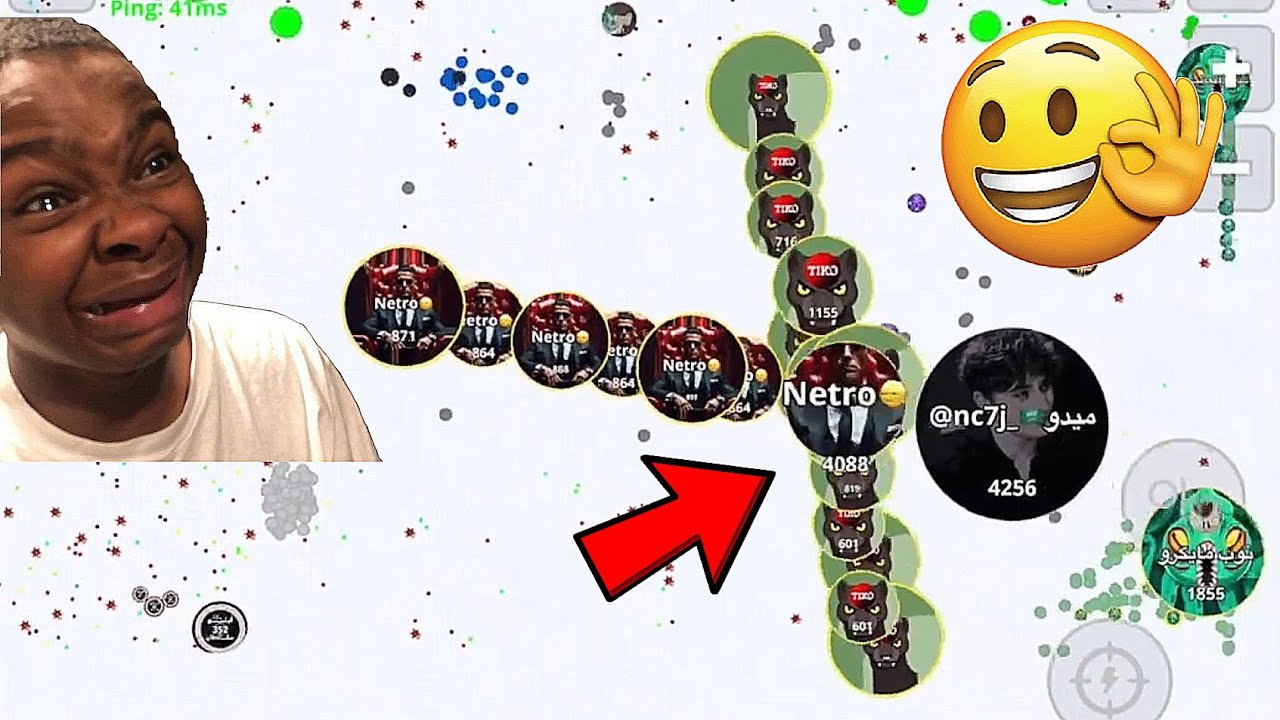 دعس بالصوت بالمايكرو مع 70 انتقام😂Agar.io Macro