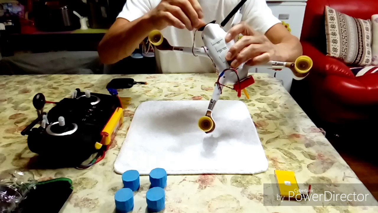 Hubsan H501S  For water wearing fioat　水上用、フロートそして、アンテナ・LEDを装着してみた！　福岡