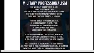 Military Professionalism
