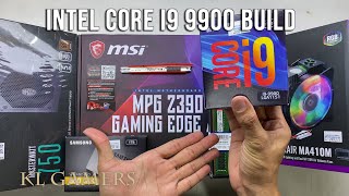intel Core i9 9900 msi MPG Z390 GAMING EDGE AC Cooler Master MASTERAIR MA410M SAMSUNG 860 QVO Build