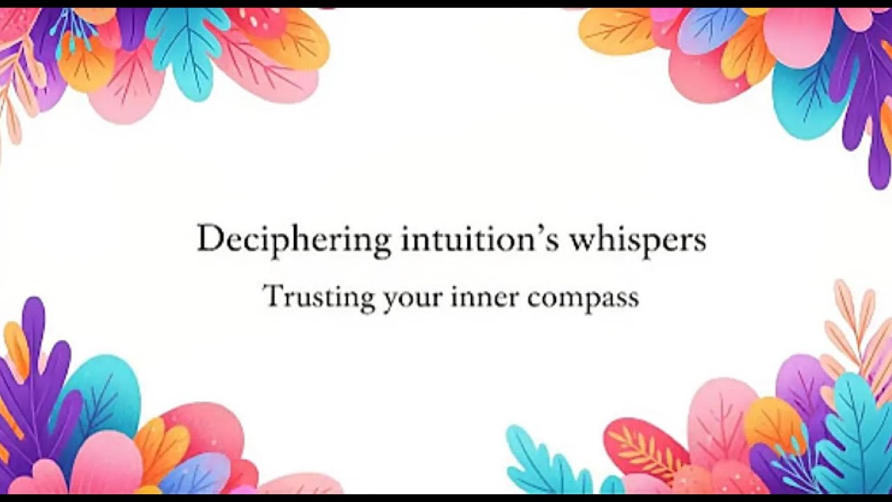 How to Hear Your Inner Voice - YouTube