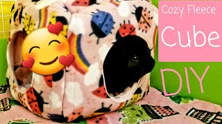 How to Make a Cozy Fleece Cube for Guinea Pigs or Small Animals | DIY Tutorial   Guinea Pig Café